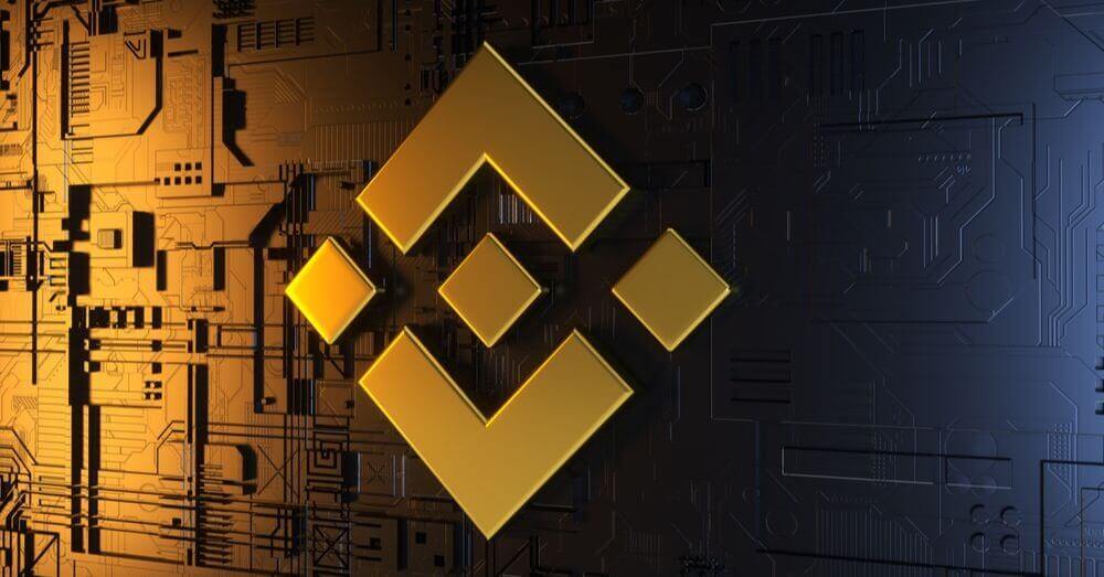 Image d'un rendu du logo Binance