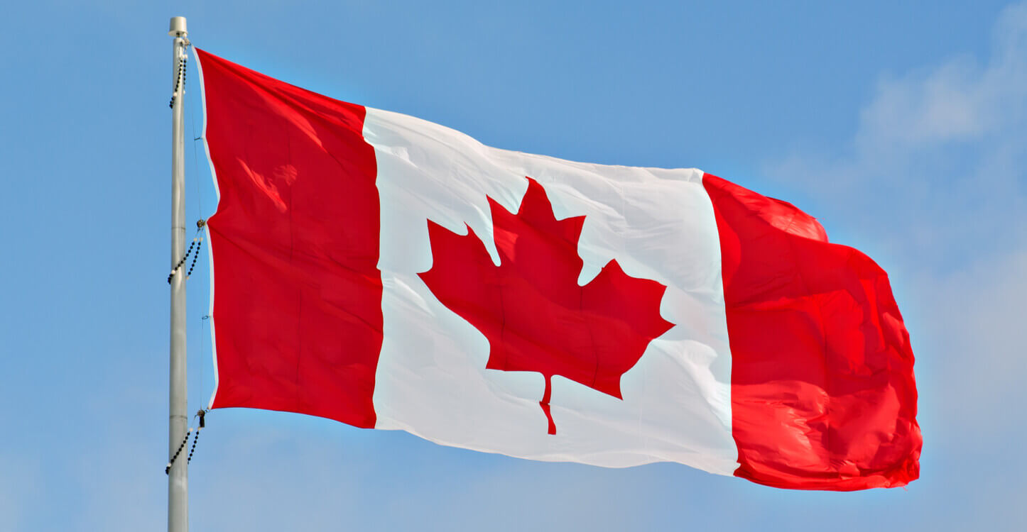 Une image du drapeau du Canada