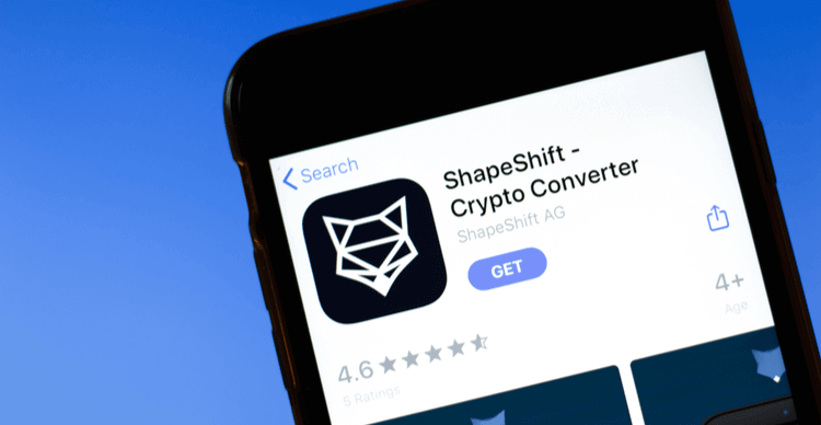 Un écran d'iPhone montrant l'application ShapeShift dans l'App Store