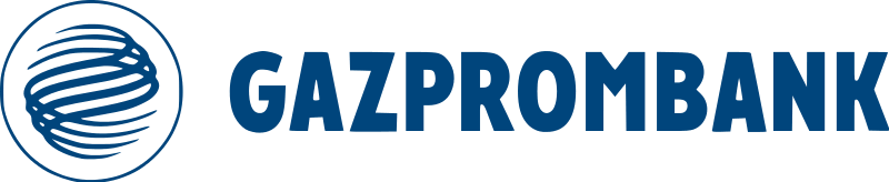 Logo de GazpromBank. La filiale suisse se lance dans les cryptomonnaies