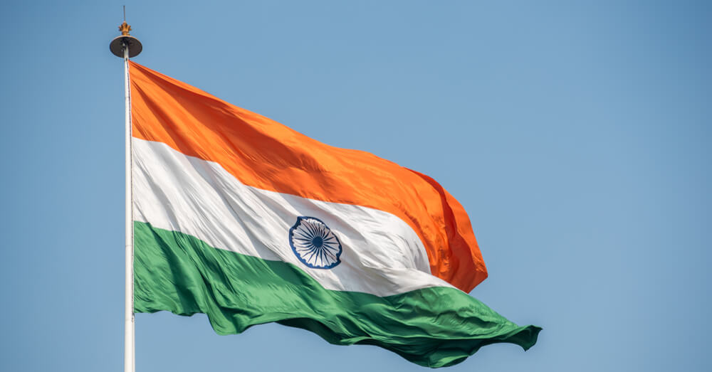 Die Flagge Indiens