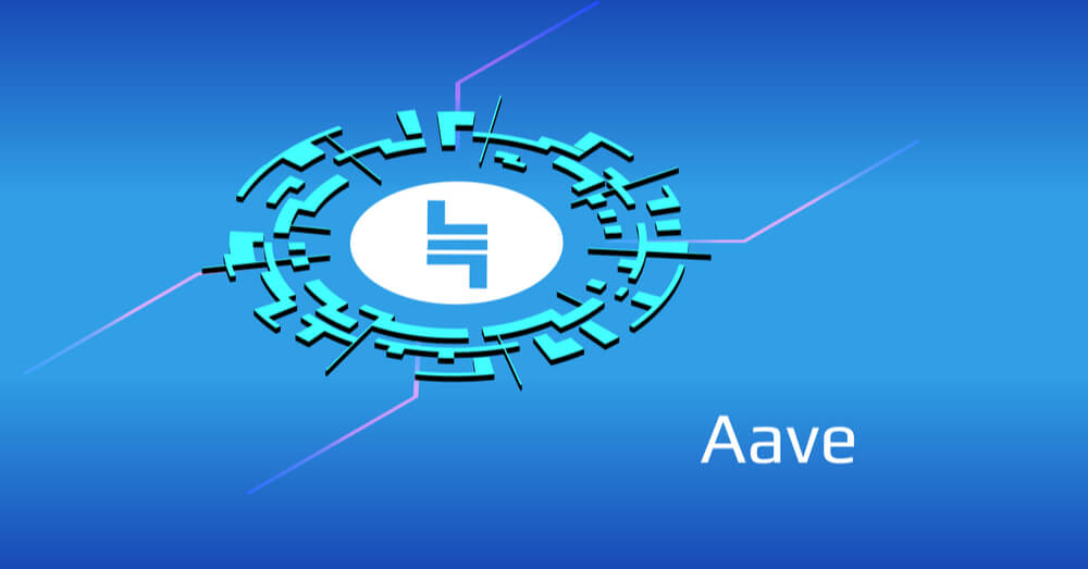 Das Logo des AAVE Token