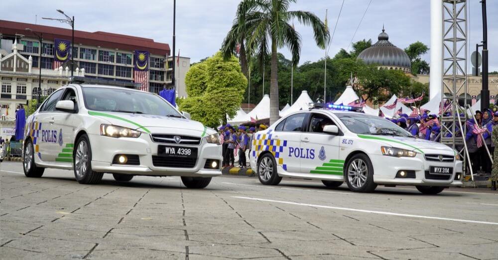 Bild von malaysischen Polizeiautos