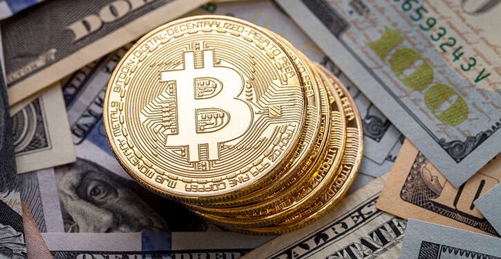 Bitcoin und US-Dollars