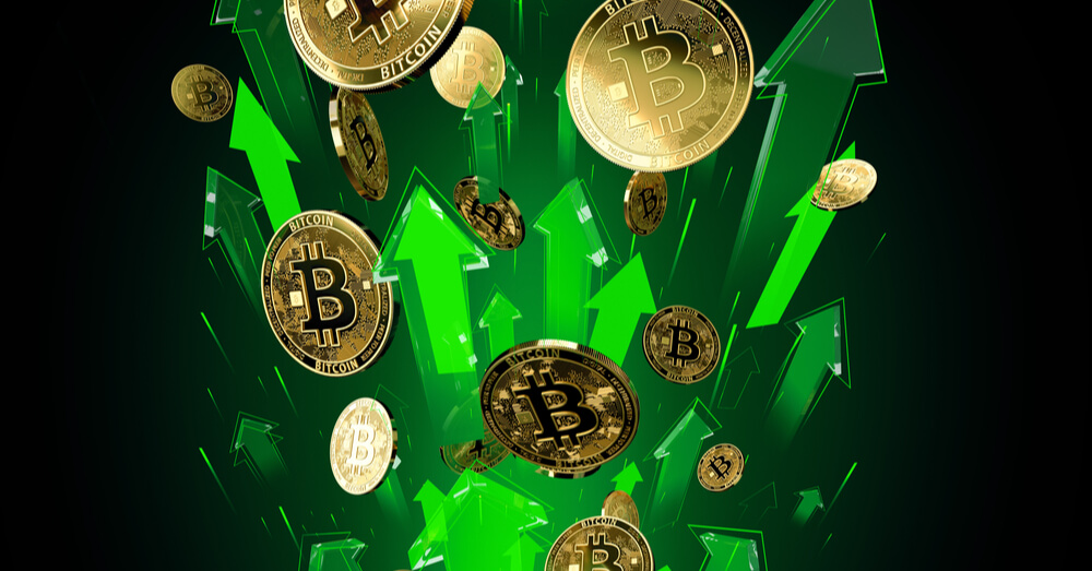 Bild des steigenden Bitcoin-Preises. Quelle: Shutterstock