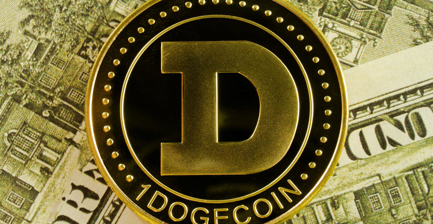 Dogecoin und Banknoten