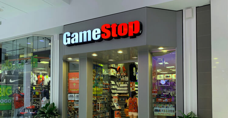 Ein Foto eines GameStop-Ladens