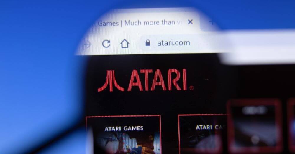 Ein Bild der Registerkarte eines Browsers mit der Homepage von Atari