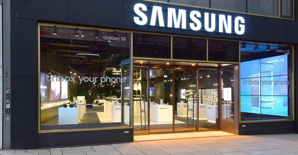 Das Bild eines Samsung-Geschäfts