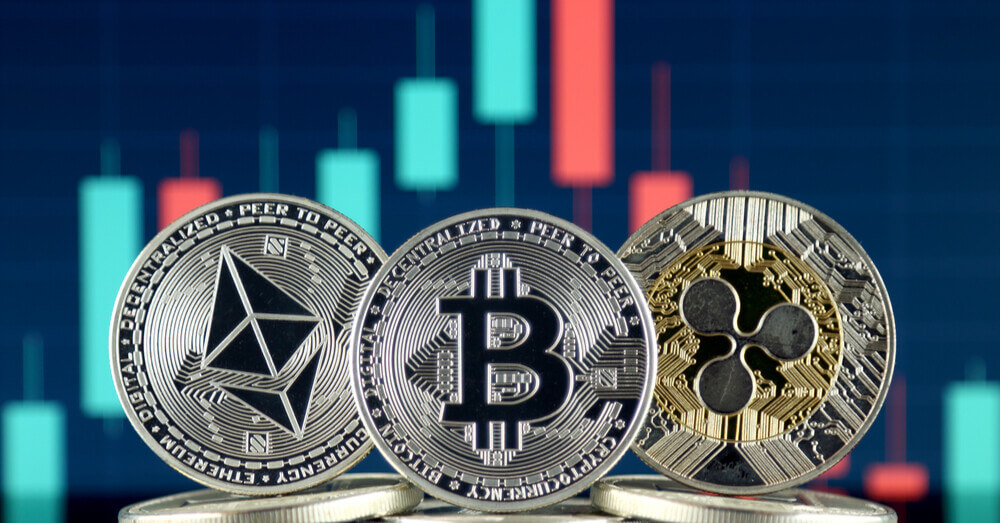 Die Altcoins ETH und XRP mit dem Bitcoin