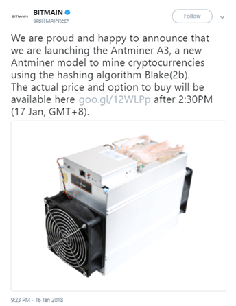 Antminer A3 Bitmain