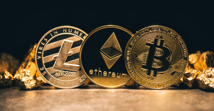 Bitcoin, Ethereum and Litecoin