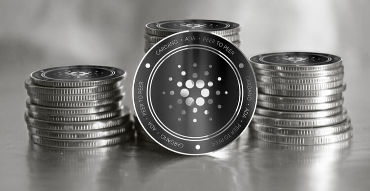 A stack of Cardano coins