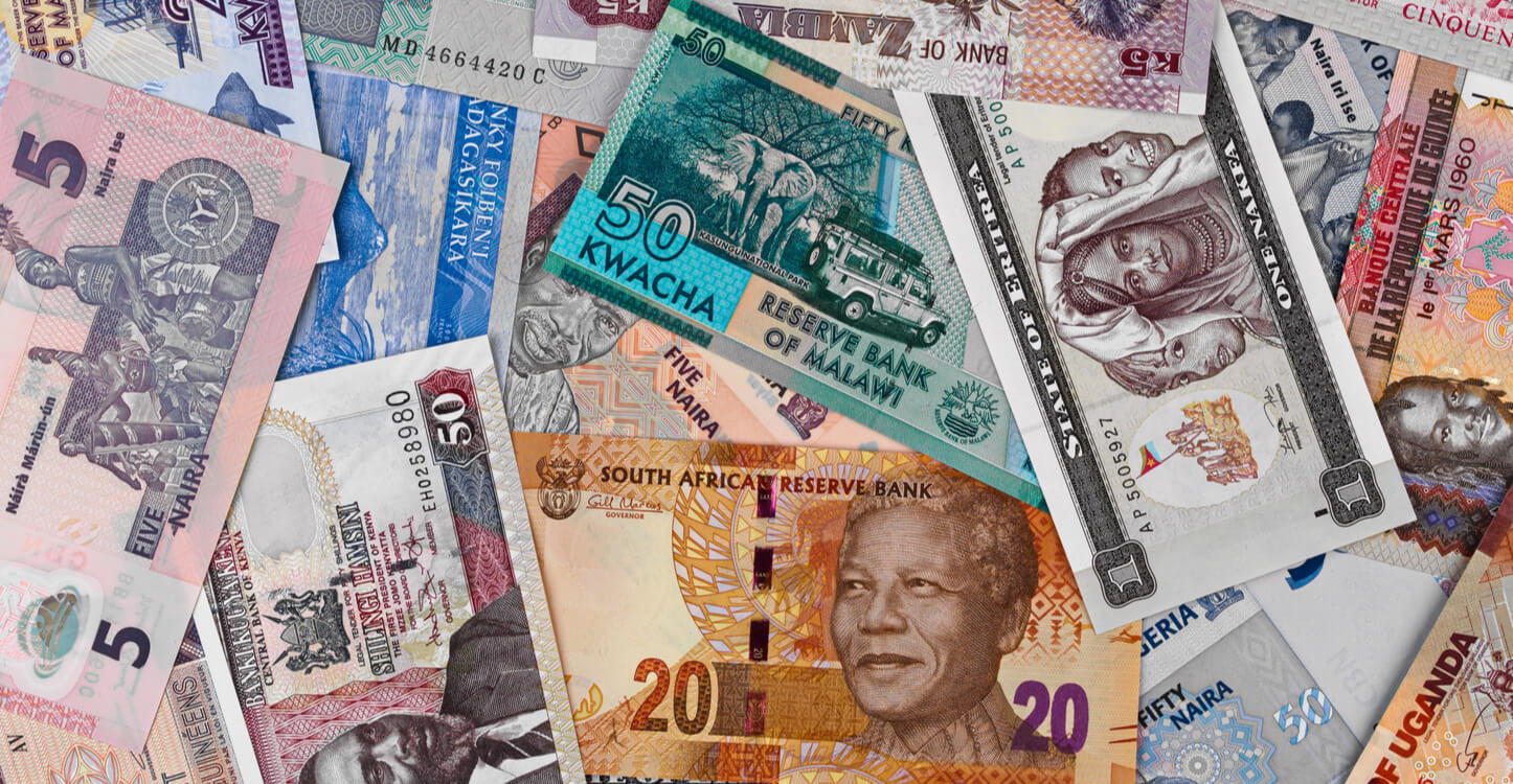 Image of bank notes from different African countries