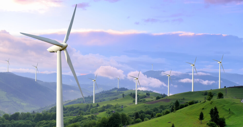 Image of wind turbines