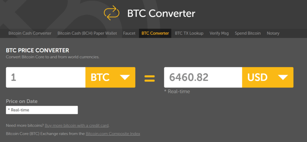 BTC Conversor calculadora bitcoin