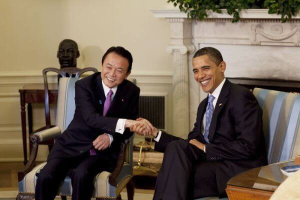 Taro Aso was close to President Obama 
