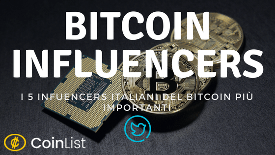 Bitcoin influencers italiani