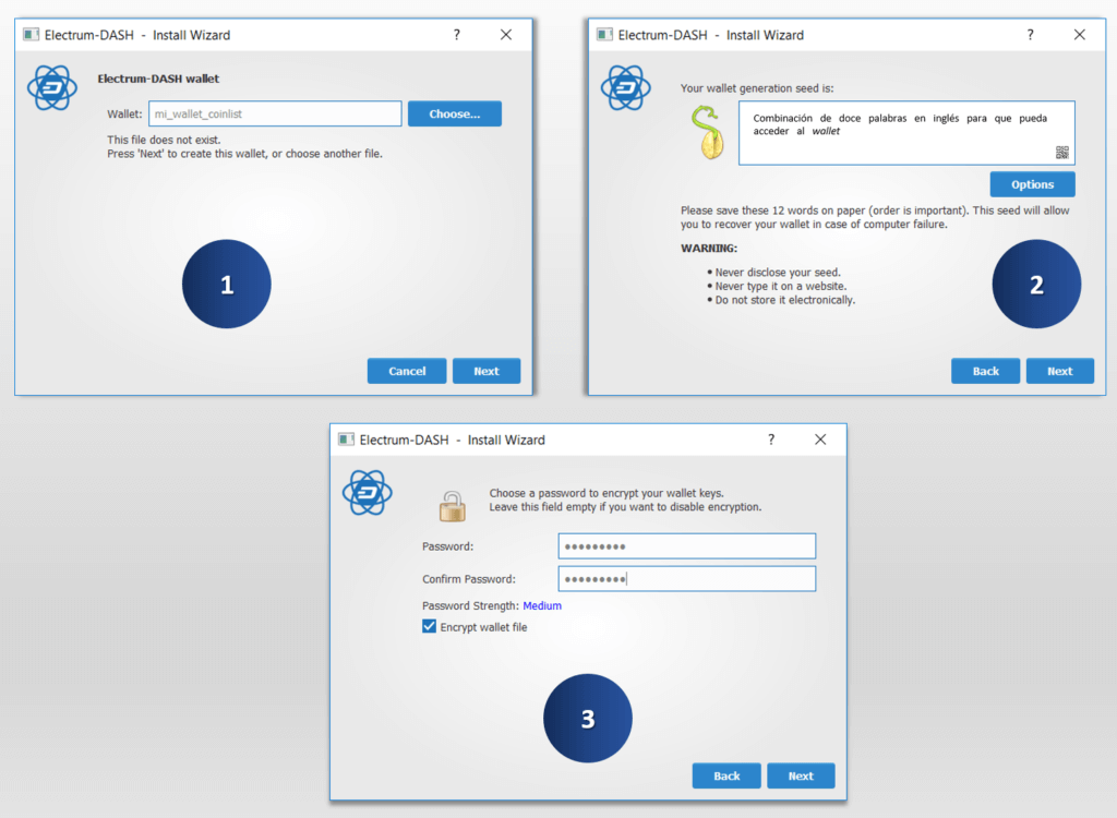 Configurar Dash Electrum