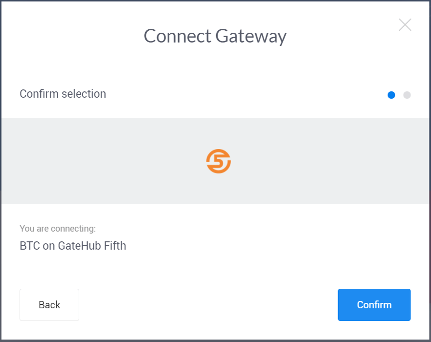 Confirmar nuevo gateway