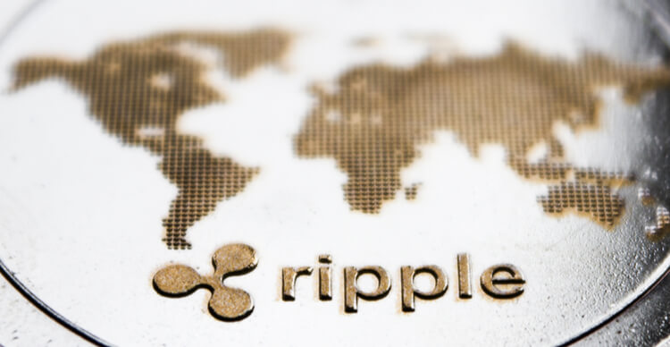 A stylised XRP coin