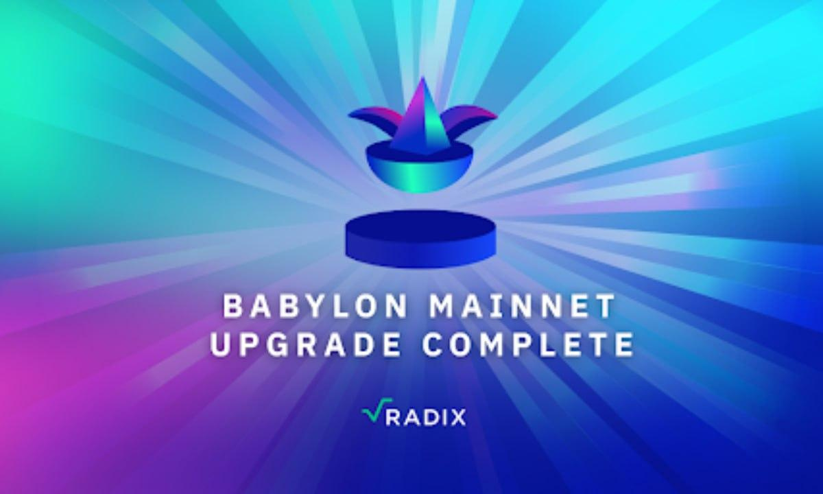 Radix Babylon Upgrade Marks New Era for Web3 User and Developer Experience – CoinJournal