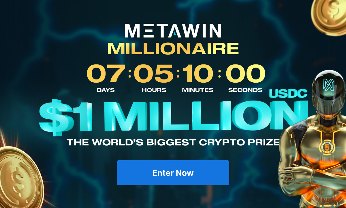 La revolucionaria plataforma de competencia blockchain, Metawin, cuenta atrás para un enorme sorteo de premios de  millón de dólares - CoinJournal