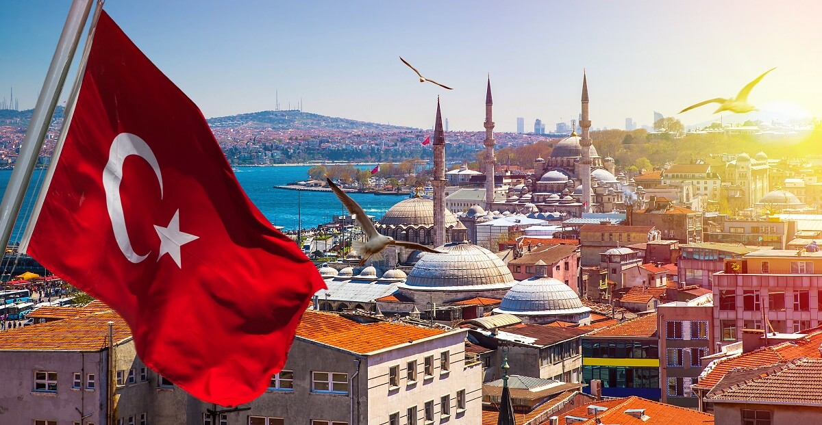 Turkish Flag In Istanbul crypto