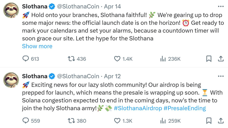 La preventa de Slothana alcanza los $15 millones y entra en la etapa final en medio del creciente interés de la industria - CoinJournal