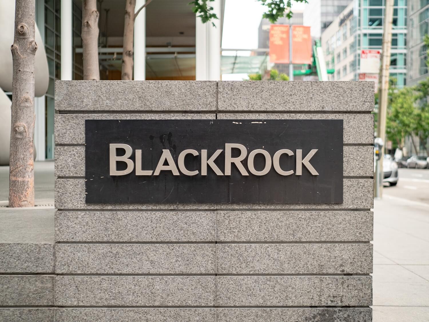 blackrock logo on office building