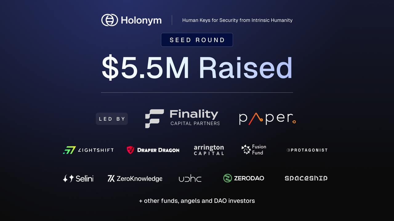 Holonym Foundation Raises .5 Million in Seed Funding to Provide Global Digital Personality