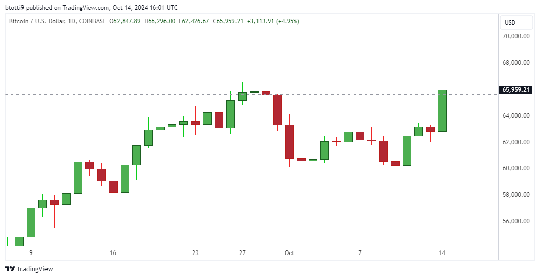 Bitcoin Btc Chart Tradingview