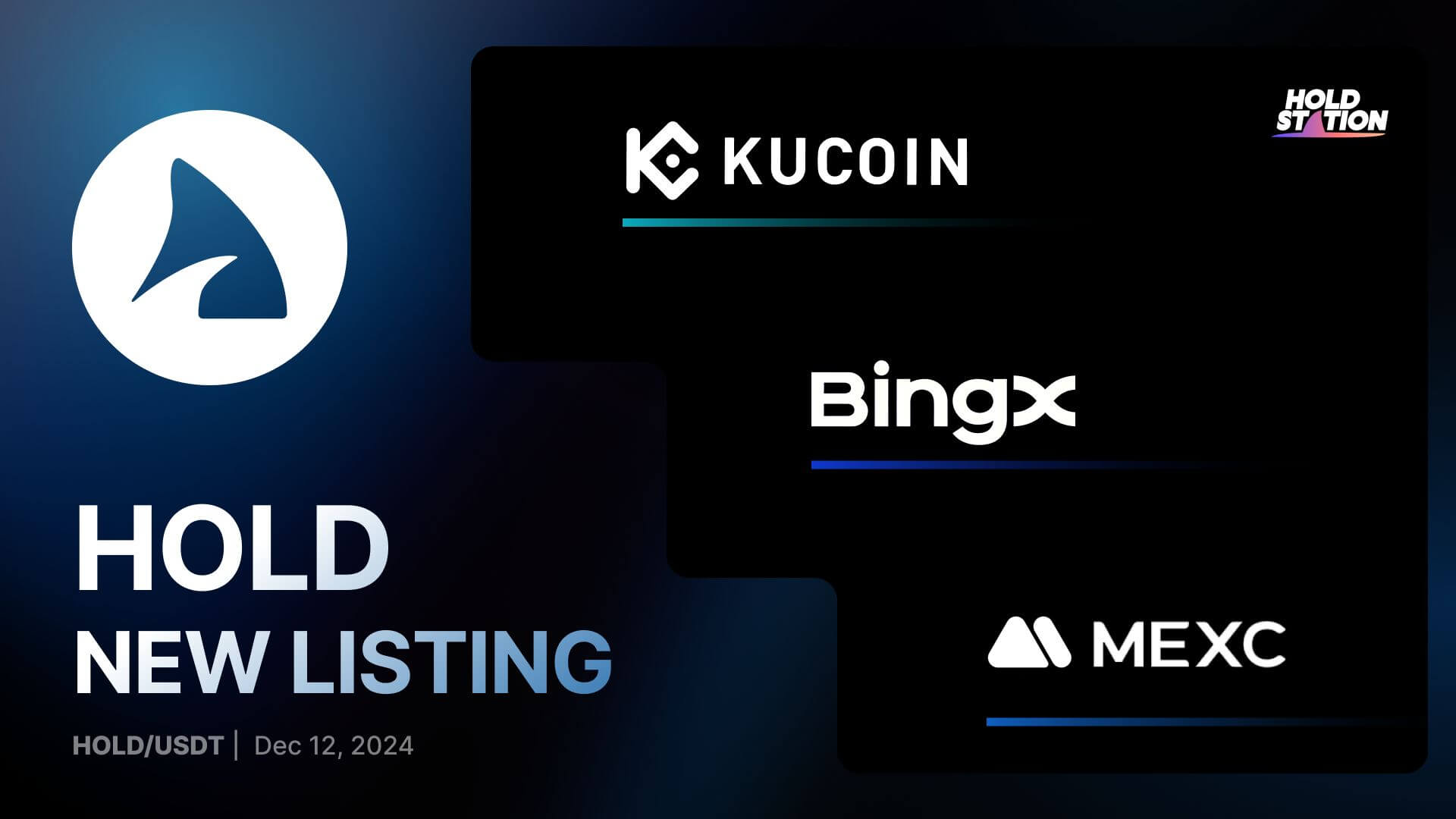 Holdstation anuncia la cotización HOLD en KuCoin, BingX y MEXC - CoinJournal