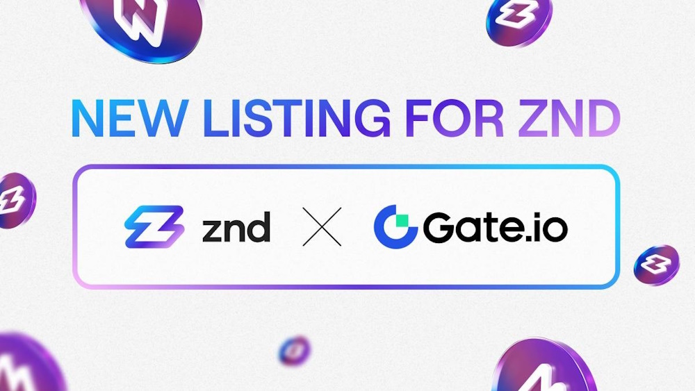 Gate.io lists ZND